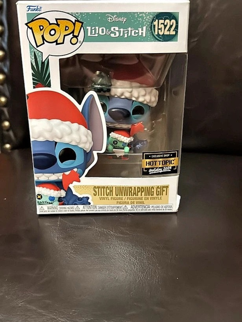 Funko Stitch Unwrapping Gift #1522 Vinyl Figure Blue & Red